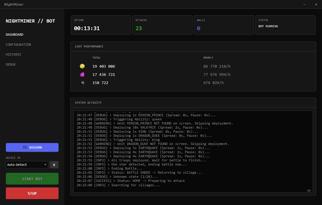 Main Dashboard